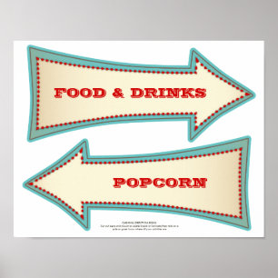 Vintage Carnival Circus DIY Direction Signs