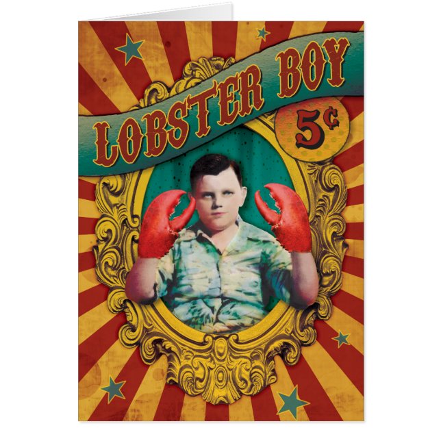 Vintage Carnival Freak Show Lobster Boy (Front)