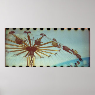 Vintage Carnival Ride Poster