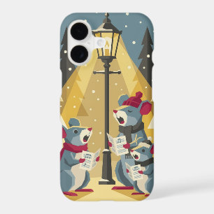 Vintage Caroling Mice Phone Case - iPhone