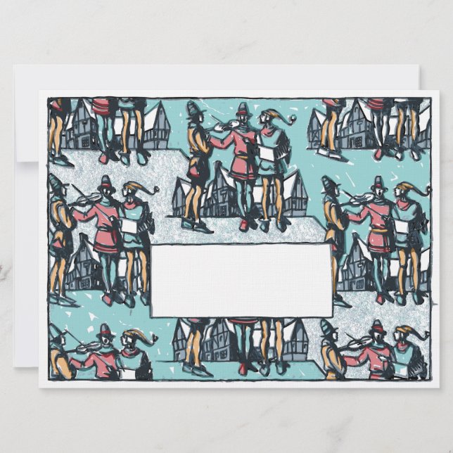 Vintage Caroling Trios Pattern - Light (Front)