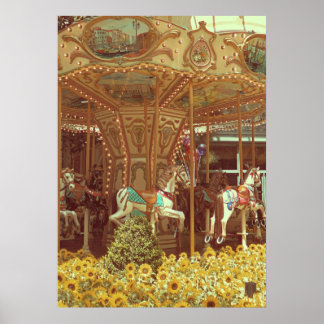 Vintage Carousel Poster