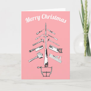 vintage carpentry tools card