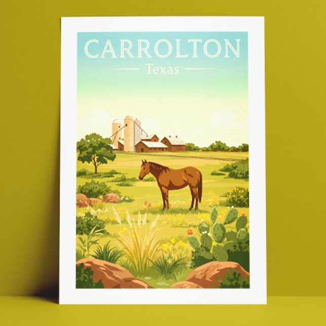 Vintage Carrolton Texas Postcard (Creator Uploaded)