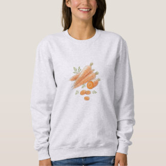 vintage carrot illustration sweatshirt