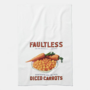 Vintage Carrots Kitchen Towel