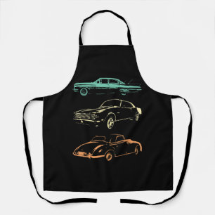 Vintage Cars - 80s & 90s Graphic Retro Apron