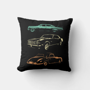 Vintage Cars - 80s & 90s Graphic Retro Cushion