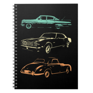 Vintage Cars - 80s & 90s Graphic Retro Notebook