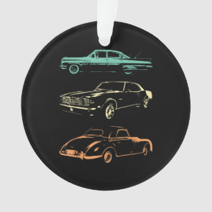 Vintage Cars - 80s & 90s Graphic Retro Ornament