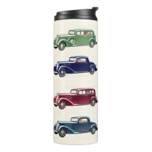 Vintage cars custom tumbler