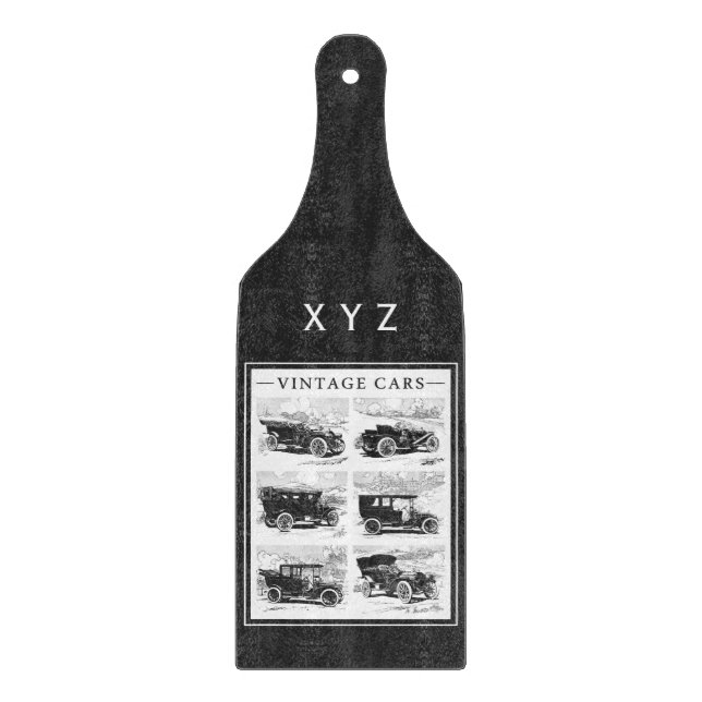 Vintage cars cutting board (Front)
