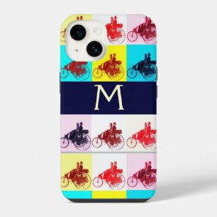 VINTAGE CARS GATHERING POP ART MONOGRAM iPhone 14 CASE