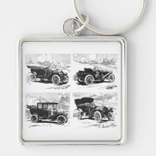 Vintage cars key chain