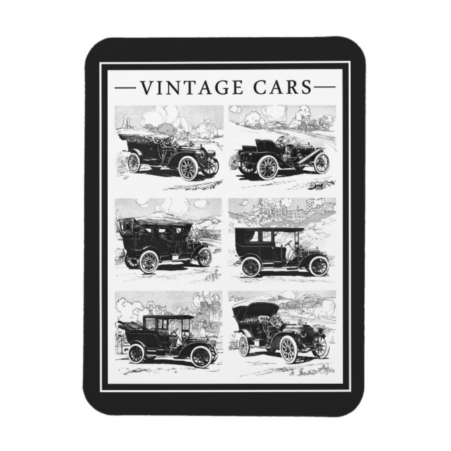 Vintage cars magnet (Vertical)