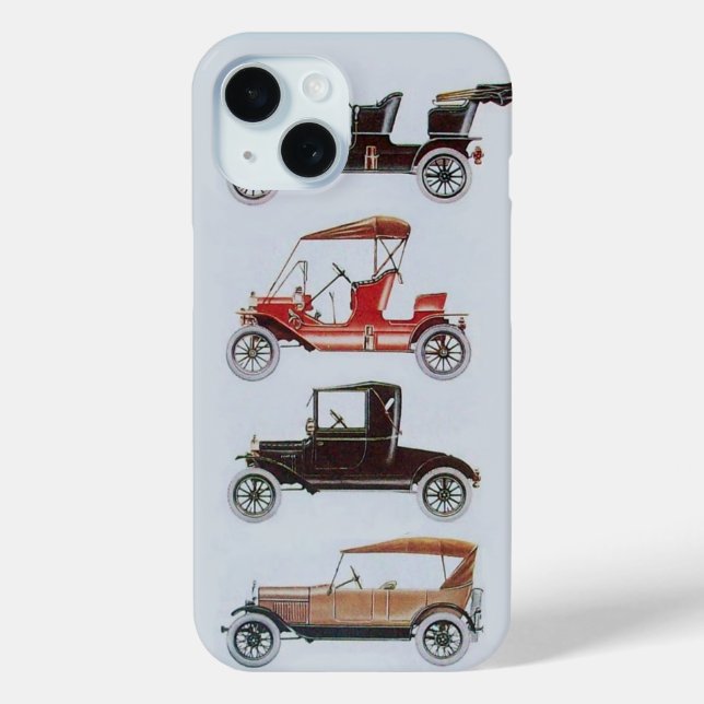 VINTAGE CARS  MONOGRAM Case-Mate iPhone CASE (Back)