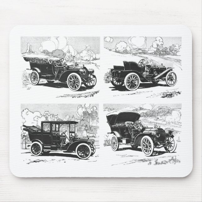 Vintage cars mousepad (Front)