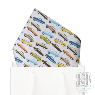 Vintage Cars Tissue Paper