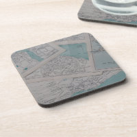 Vintage Cartographer's Dream Sandstone Coaster