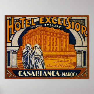 Vintage Casablanca Poster