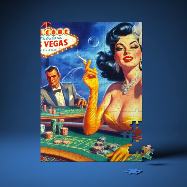 Vintage Casino Woman Jigsaw Puzzle (Creator Uploaded)