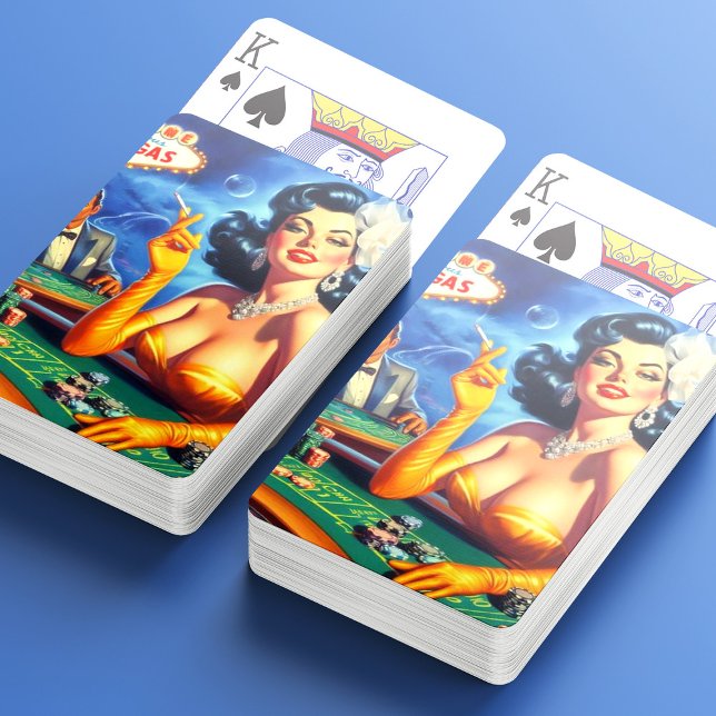 Vintage Casino Woman Playing Cards (Creator Uploaded)