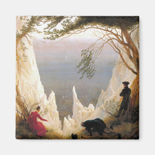 Vintage Caspar Friedrich Chalk Cliffs at Ruegen Magnet