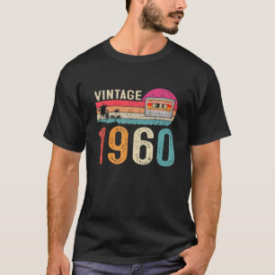 Vintage Cassette 1960 Born 62Nd Birthday T-Shirt
