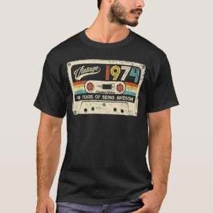 Vintage Cassette 1974 48th Birthday Party T-Shirt