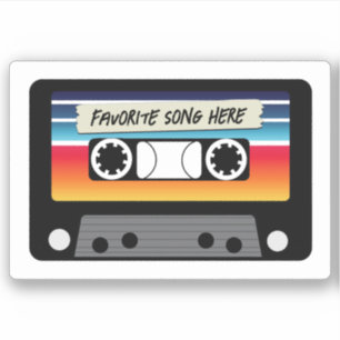 Vintage Cassette Custom-Cut Vinyl Sticker