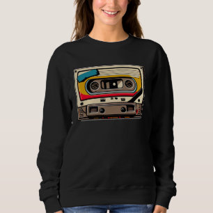 Vintage Cassette Synthesizer Acid Analogue Party R Sweatshirt