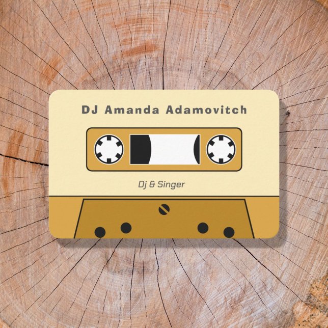 Vintage Cassette Tape Business Card (Vintage Cassette Tape Business Card)