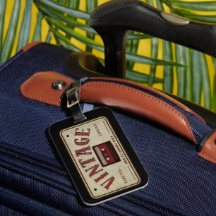 Vintage Cassette Tape Limited Edition Music Lover Luggage Tag