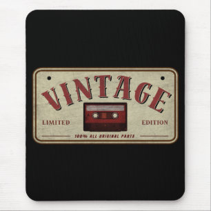 Vintage Cassette Tape Limited Edition Music Lover Mouse Pad