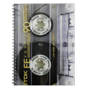 Vintage Cassette Tape Notebook
