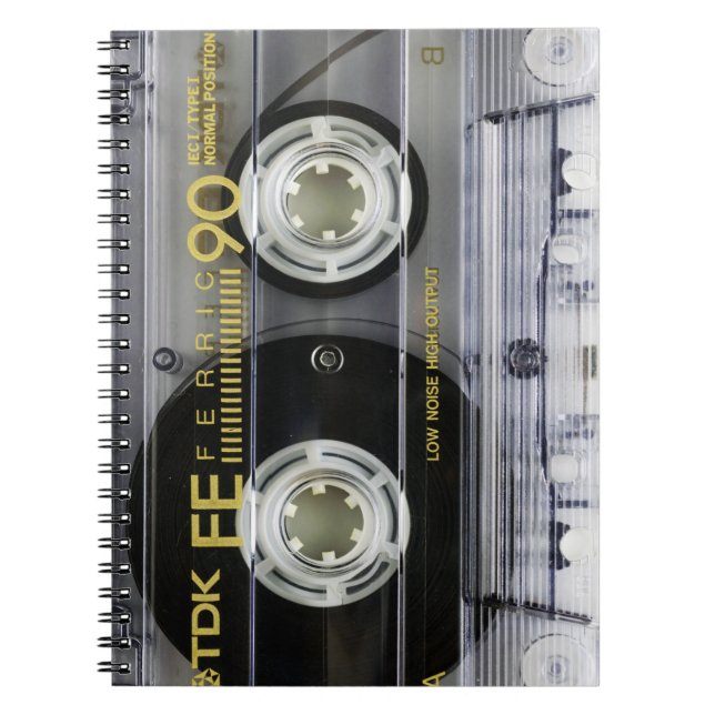 Vintage Cassette Tape Notebook (Front)