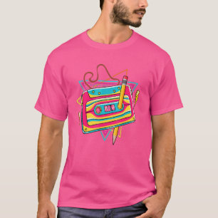 Vintage Cassette Tape Pencil 70's 80's 90's Music  T-Shirt