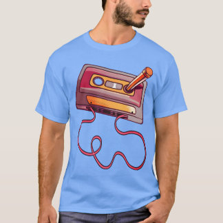 Vintage Cassetteape Pencil 70S 80S Retro friends T-Shirt