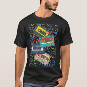 Vintage Cassettes 1980s Mixtape Music Lover 80s Ca T-Shirt