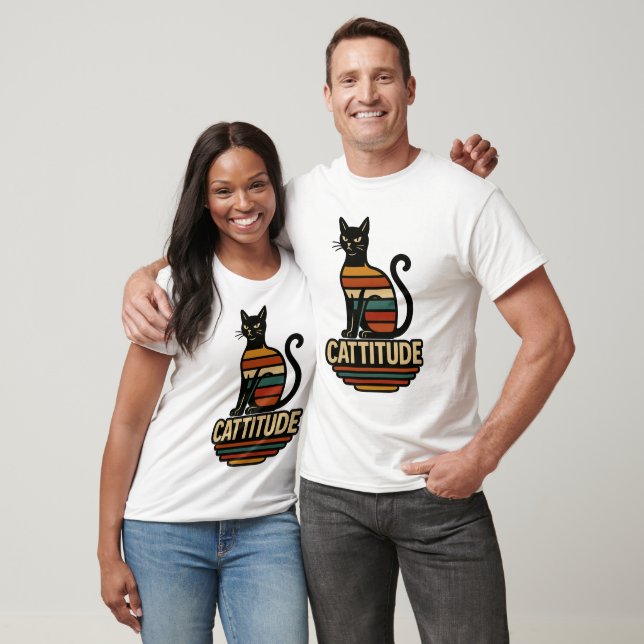 vintage cat cattitude T-Shirt (Unisex)
