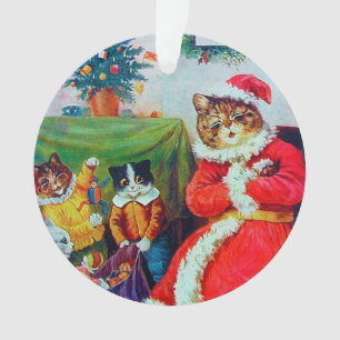 Vintage Cat Christmas, Louis Wain Ornament