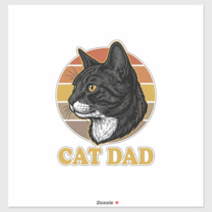 Vintage Cat Dad Retro Cat Lover Shirt Design_1