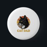 Vintage Cat Dad Retro Cat Lover Shirt Design_1 6 Cm Round Badge<br><div class="desc">Vintage Cat Dad Retro Cat Lover Shirt Design_1</div>