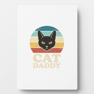 Vintage Cat Daddy Black Cat Retro Sunset Shirt Des Plaque