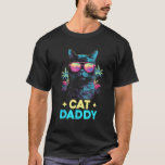Vintage Cat Daddy Retro 70s 80s Vaporwave Cat Love T-Shirt<br><div class="desc">Vintage Cat Daddy Retro 70s 80s Vaporwave Cat Lover Cat Dad</div>