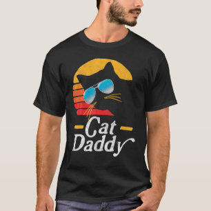 Vintage Cat Daddy Retro Best Dad Cat  Father s Day T-Shirt