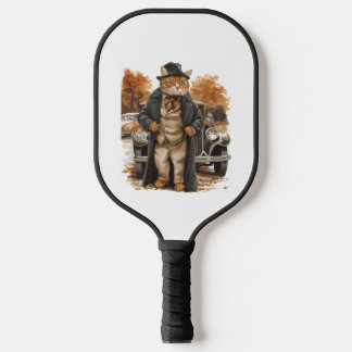 Vintage Cat Elegance Pickleball Paddle
