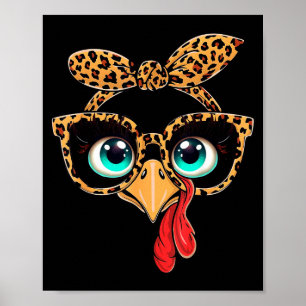 Vintage Cat Gift Store Leopard Print Thanksgiving 