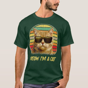 vintage cat kitty meow i'm a cat kitty funny cat l T-Shirt