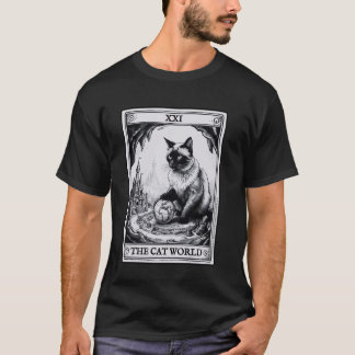 Vintage Cat Lovers Tarot Card Kitten Tarot Card Th T-Shirt